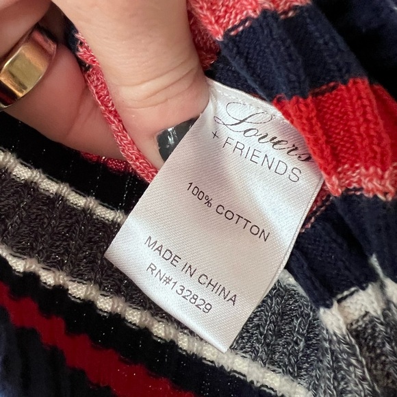 Lovers + Friends Off The Shoulder Striped Top - Picture 7 of 7